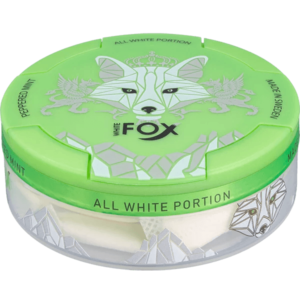 White Fox Peppered Mint Slim 16mg Nicotine Pouches in UAE